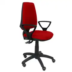 SILLA ELCHE S BALI ROJO BRAZOS FIJOS RUEDAS DE PARQUET 14SBALI350BGOLFRP PIQUERAS Y CRESPO