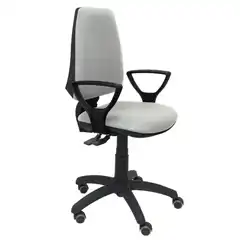 SILLA ELCHE S BALI GRIS CLARO BRAZOS FIJOS RUEDAS DE PARQUET 14SBALI40BGOLFRP PIQUERAS Y CRESPO