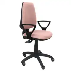 SILLA ELCHE S BALI ROSA PÁLIDO BRAZOS FIJOS RUEDAS DE PARQUET 14SBALI710BGOLFRP PIQUERAS Y CRESPO