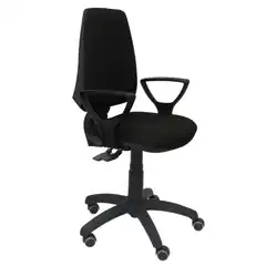 SILLA ELCHE S BALI NEGRO BRAZOS FIJOS RUEDAS DE PARQUET 14SBALI840BGOLFRP PIQUERAS Y CRESPO
