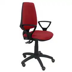 SILLA ELCHE S BALI GRANATE BRAZOS FIJOS RUEDAS DE PARQUET 14SBALI933BGOLFRP PIQUERAS Y CRESPO