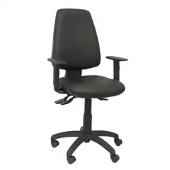 SILLA ELCHE S SIMILPIEL NEGRO BRAZOS REGULABLES 14SSPNEB10 PIQUERAS Y CRESPO