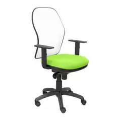 SILLA JORQUERA MALLA BLANCA ASIENTO BALI VERDE PISTACHO 15SBBALI22 PIQUERAS Y CRESPO