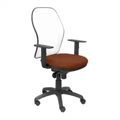 SILLA JORQUERA MALLA BLANCA ASIENTO BALI MARRÓN 15SBBALI363 PIQUERAS Y CRESPO