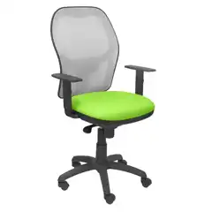 SILLA JORQUERA MALLA GRIS ASIENTO BALI VERDE PISTACHO 15SGRBALI22 PIQUERAS Y CRESPO