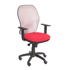 SILLA JORQUERA MALLA GRIS ASIENTO BALI ROJO 15SGRBALI350 PIQUERAS Y CRESPO