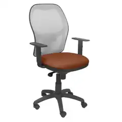 SILLA JORQUERA MALLA GRIS ASIENTO BALI MARRÓN 15SGRBALI363 PIQUERAS Y CRESPO