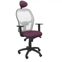 SILLA JORQUERA MALLA GRIS ASIENTO BALI MORADO CON CABECERO FIJO 15SGRBALI760C PIQUERAS Y CRESPO