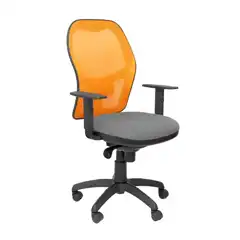 SILLA JORQUERA MALLA NARANJA ASIENTO BALI GRIS CLARO 15SNABALI220 PIQUERAS Y CRESPO