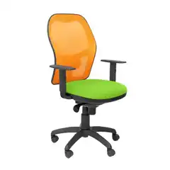 SILLA JORQUERA MALLA NARANJA ASIENTO BALI VERDE PISTACHO 15SNABALI22 PIQUERAS Y CRESPO