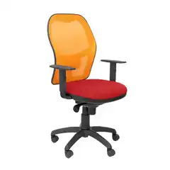 SILLA JORQUERA MALLA NARANJA ASIENTO BALI ROJO
