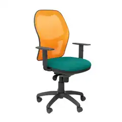 SILLA JORQUERA MALLA NARANJA ASIENTO BALI VERDE CLARO