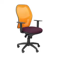 SILLA JORQUERA MALLA NARANJA ASIENTO BALI MORADO