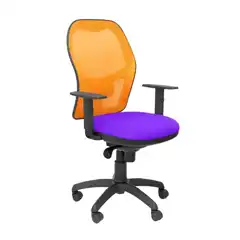 SILLA JORQUERA MALLA NARANJA ASIENTO BALI LILA