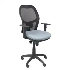 SILLA JORQUERA MALLA NEGRA ASIENTO BALI GRIS CLARO 15SNBALI40 PIQUERAS Y CRESPO
