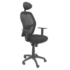SILLA JORQUERA MALLA NEGRA ASIENTO BALI NEGRO CON TRASLAK Y CABECERO 15SNBALI840CTK PIQUERAS Y CRESPO