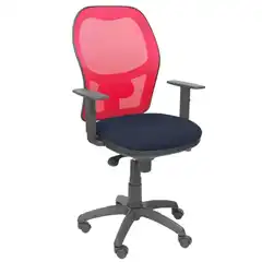 SILLA JORQUERA MALLA ROJA ASIENTO BALI AZUL MARINO