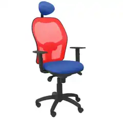 SILLA JORQUERA MALLA ROJA ASIENTO BALI AZUL CON CABECERO FIJO 15SRBALI229C PIQUERAS Y CRESPO