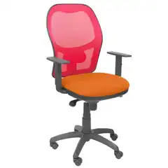 SILLA JORQUERA MALLA ROJA ASIENTO BALI NARANJA