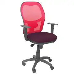 SILLA JORQUERA MALLA ROJA ASIENTO BALI MORADO