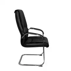SILLÓN GINETA PATIN SIMILPIEL NEGRO