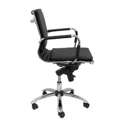 SILLÓN YESTE CONFIDENTE GIRATORIO SIMILPIEL NEGRO 255CBNE PIQUERAS Y CRESPO