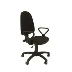 SILLA ALCALÁ ARÁN NEGRO CON BRAZOS