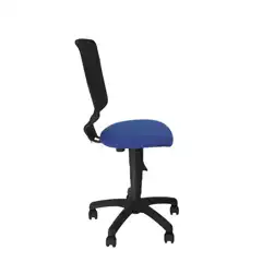 SILLA JUVENIL JÚCAR RESPALDO MALLA NEGRO ASIENTO ARÁN AZUL 269CPARAN229 PIQUERAS Y CRESPO