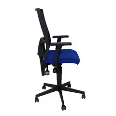 SILLA POVEDILLA RESPALDO MALLA NEGRO ASIENTO BALI AZUL 276DSBALI229 PIQUERAS Y CRESPO