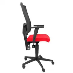 SILLA POVEDILLA RESPALDO MALLA NEGRO ASIENTO BALI ROJO 276DSBALI350 PIQUERAS Y CRESPO