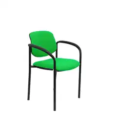 SILLA FIJA VILLALGORDO BALI PISTACHO CHASIS NEGRO CON BRAZOS 27NBALI22CB PIQUERAS Y CRESPO