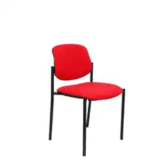 SILLA FIJA VILLALGORDO BALI ROJO CHASIS NEGRO 27NBALI350 PIQUERAS Y CRESPO
