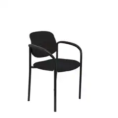SILLA FIJA VILLALGORDO BALI NEGRO CHASIS NEGRO CON BRAZOS 27NBALI840CB PIQUERAS Y CRESPO