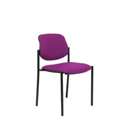 SILLA FIJA VILLALGORDO SIMILPIEL MORADO CHASIS NEGRO 27NSPMO PIQUERAS Y CRESPO