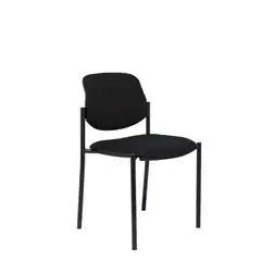 SILLA FIJA VILLALGORDO SIMILPIEL NEGRO CHASIS NEGRO 27NSPNE PIQUERAS Y CRESPO