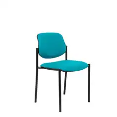 SILLA FIJA VILLALGORDO SIMILPIEL VERDE CHASIS NEGRO 27NSPVE PIQUERAS Y CRESPO