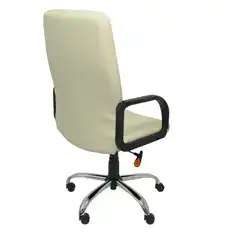 SILLÓN ALBERCA SIMILPIEL CREMA