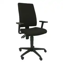SILLA LEZUZA ARAN NEGRO CON BRAZOS REGULABLES 322NE PIQUERAS Y CRESPO