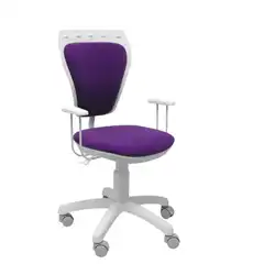 SILLA JUVENIL SALINAS BLANCA MICRO LILA