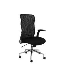 SILLA MINAYA RESPALDO MALLA NEGRO ASIENTO 3D NEGRO 4031NE PIQUERAS Y CRESPO