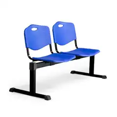 BANCADA CENIZATE 2 PLAZAS CON ASIENTO EN PLÁSTICO INYECTADO AZUL B2PIAZ PIQUERAS Y CRESPO