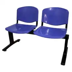 BANCADA 2 PUESTOS PVC AZUL