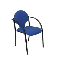 PACK 2 SILLAS HELLIN CHASIS NEGRO BALI AZUL PACK220NBALI229 PIQUERAS Y CRESPO