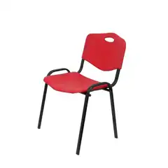 PACK 4 SILLAS ROBLEDO PVC ROJO PACK426IRJ PIQUERAS Y CRESPO