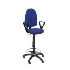 TABURETE AYNA BALI AZUL BRAZOS FIJOS RUEDAS DE PARQUÉ T04CPBALI229BGOLFRP PIQUERAS Y CRESPO