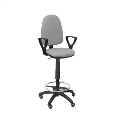 TABURETE AYNA BALI GRIS CLARO BRAZOS FIJOS RUEDAS DE PARQUÉ T04CPBALI40BGOLFRP PIQUERAS Y CRESPO