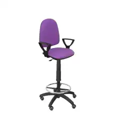 TABURETE AYNA BALI LILA BRAZOS FIJOS RUEDAS DE PARQUÉ T04CPBALI82BGOLFRP PIQUERAS Y CRESPO