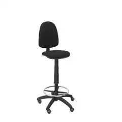 TABURETE AYNA BALI NEGRO RUEDAS DE PARQUÉ T04CPBALI840RP PIQUERAS Y CRESPO