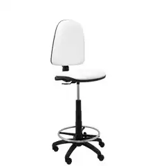 TABURETE AYNA SIMILPIEL BLANCO T04CPSPBL PIQUERAS Y CRESPO
