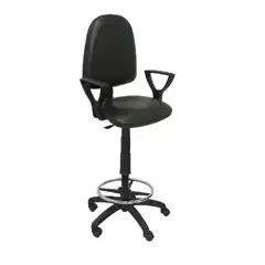 TABURETE AYNA SIMILPIEL NEGRO CON BRAZOS T04CPSPNEBGOLF PIQUERAS Y CRESPO
